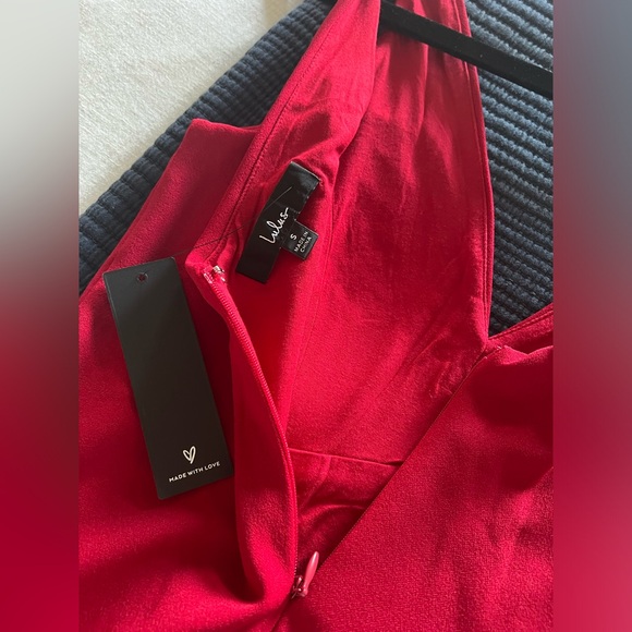 Lulus Iconic Moment Red Bodycon Midi Dress - Picture 8 of 8